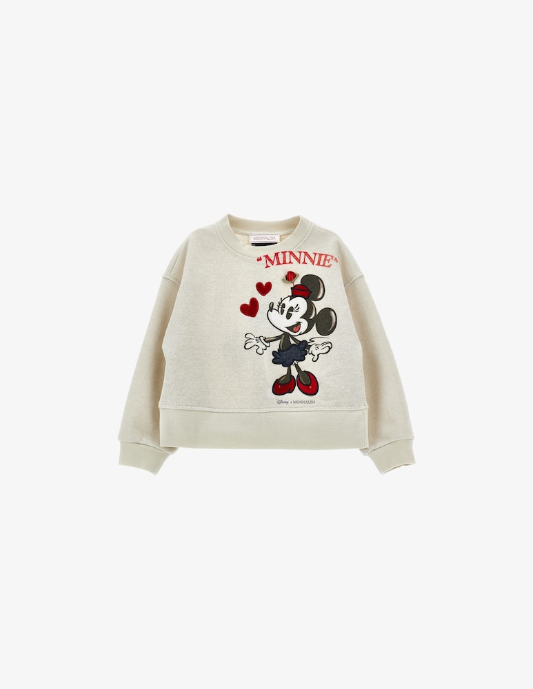 rinascente Monnalisa Minnie crew neck sweatshirt