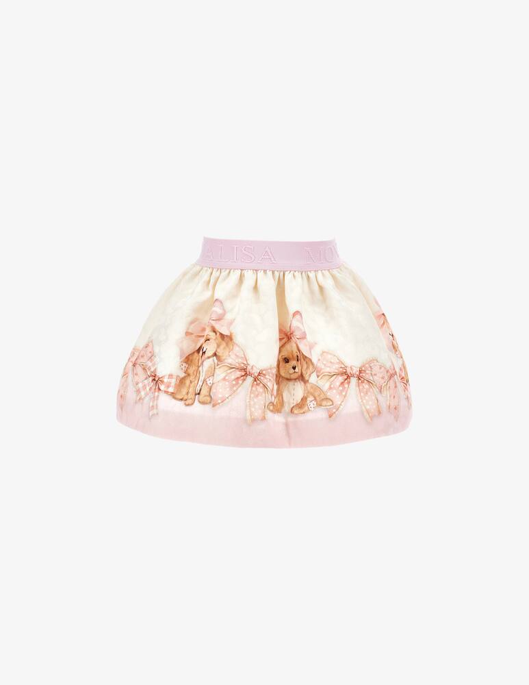 rinascente Monnalisa Puppy print skirt