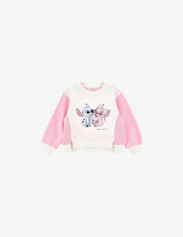 rinascente Monnalisa Stitch crewneck sweatshirt