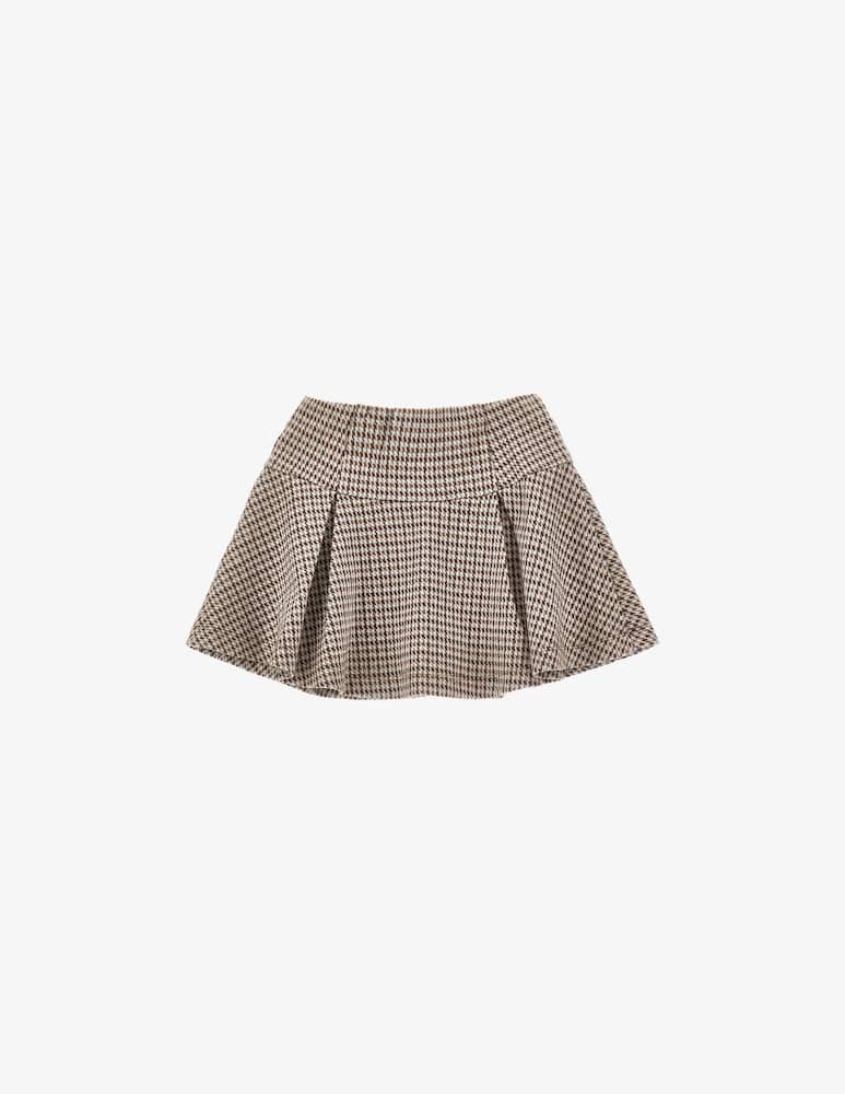 rinascente Monnalisa Houndstooth pleated skirt