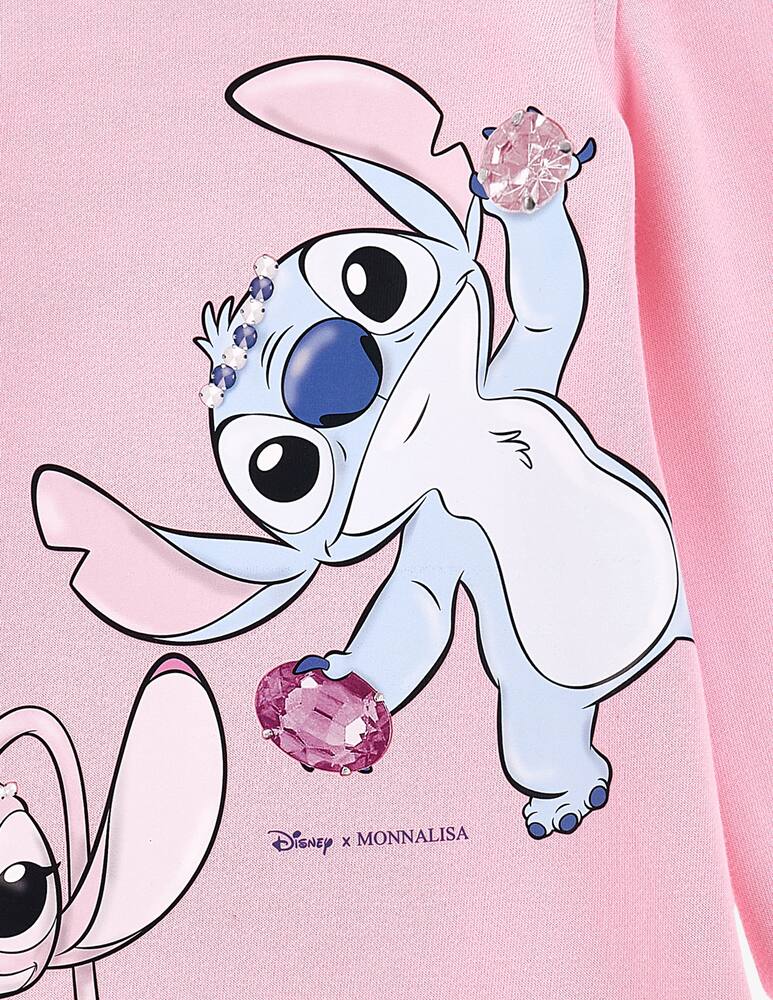 rinascente Monnalisa Stitch print sweatshirt dress