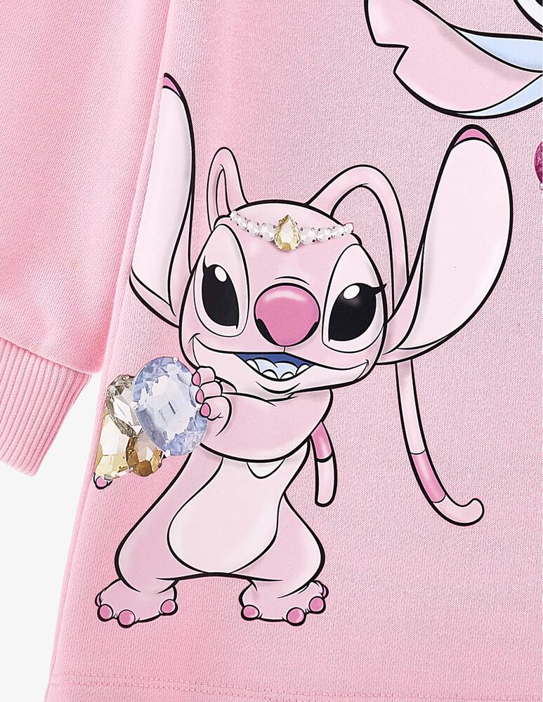 rinascente Monnalisa Stitch print sweatshirt dress