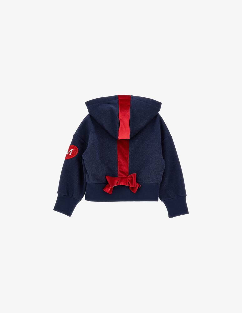 rinascente Monnalisa Felpa aperta cotone con cappuccio