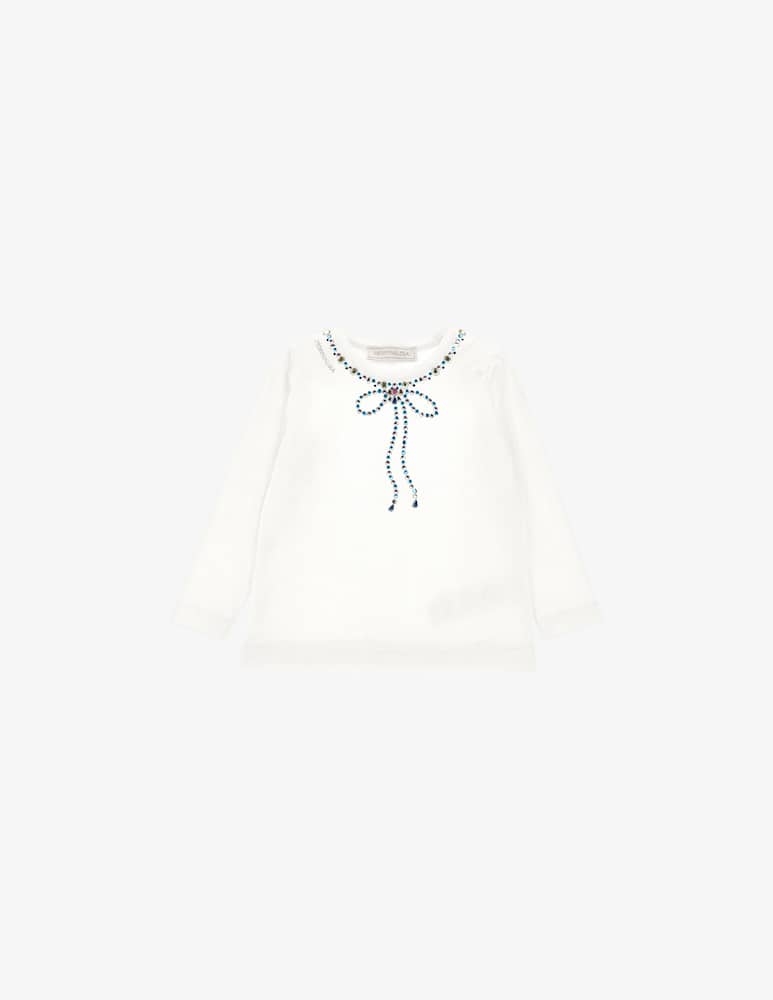 rinascente Monnalisa Crystal embellishment t-shirt