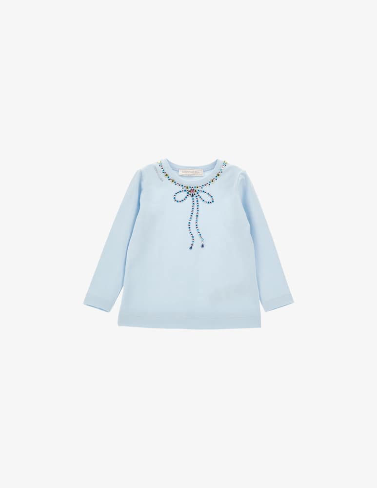 rinascente Monnalisa Embellished collar t-shirt