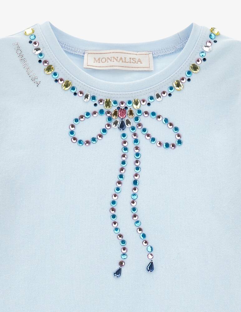 rinascente Monnalisa Embellished collar t-shirt