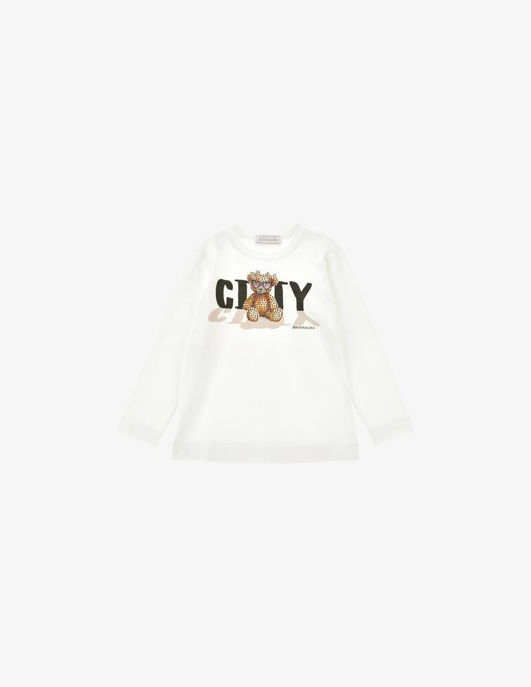 Monnalisa Teddy long sleeved t-shirt - picture 1 Monnalisa Teddy long sleeved t-shirt - picture 1
