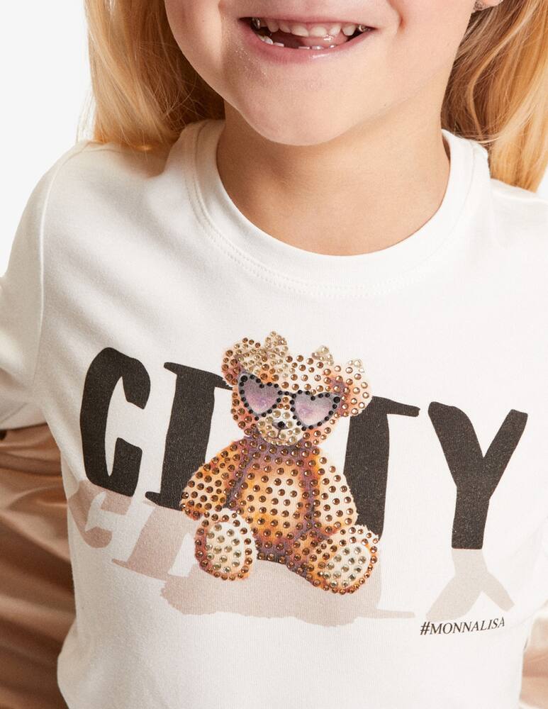 Monnalisa Teddy long sleeved t-shirt - picture 2 Monnalisa Teddy long sleeved t-shirt - picture 2
