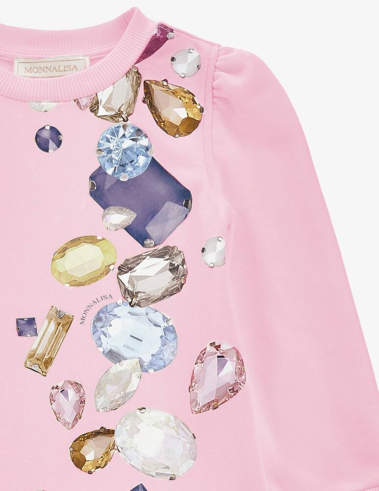 rinascente Monnalisa Abito con stampa gemme