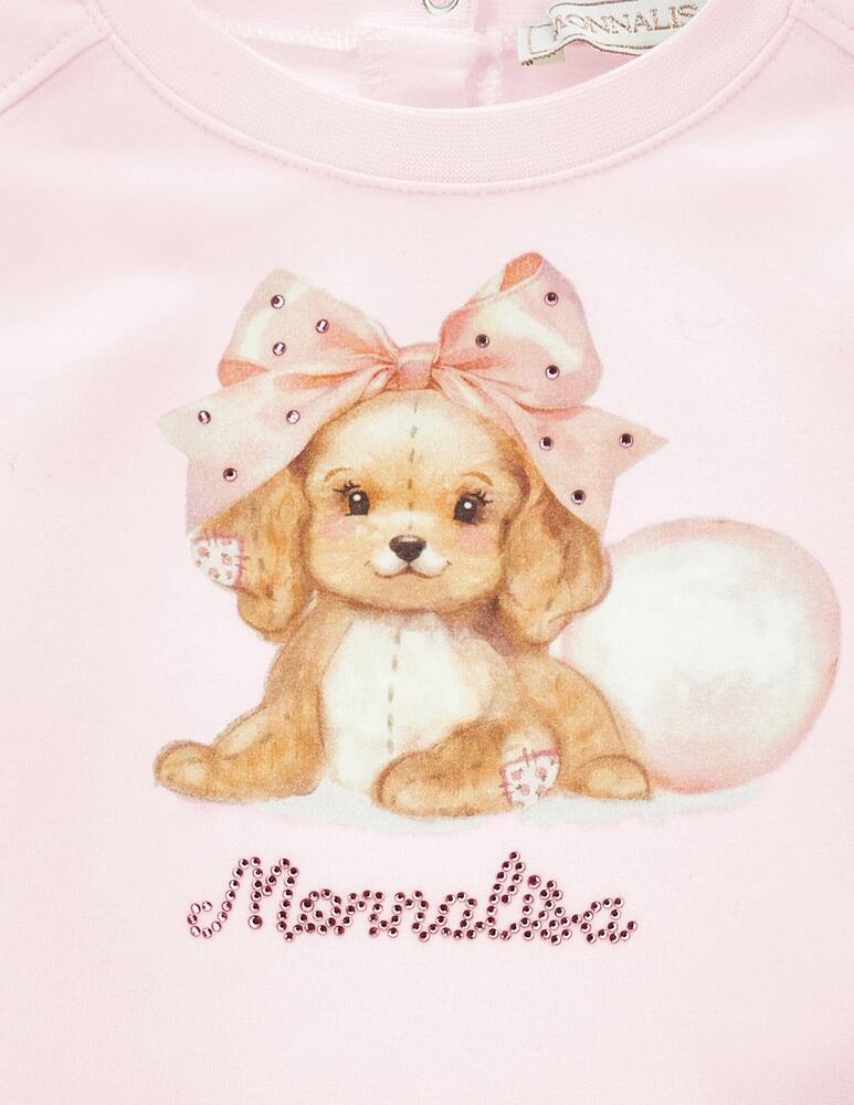 rinascente Monnalisa Puppy print sweatshirt