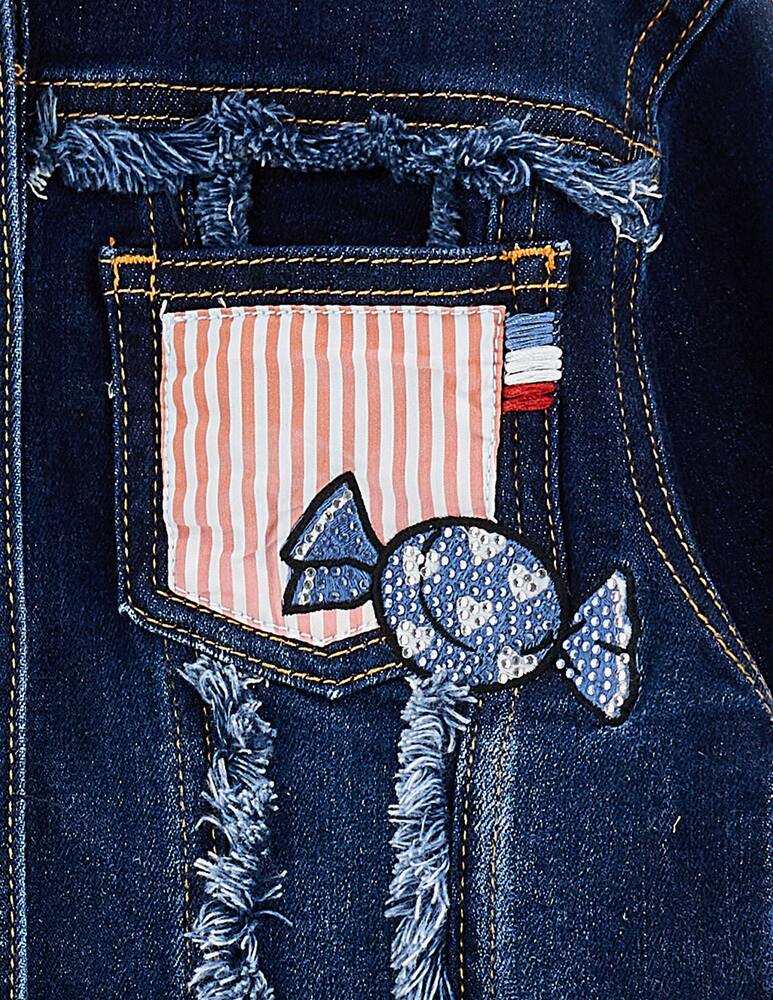 Monnalisa Patchwork denim jacket Hello Kitty - picture 3 Monnalisa Patchwork denim jacket Hello Kitty - picture 3