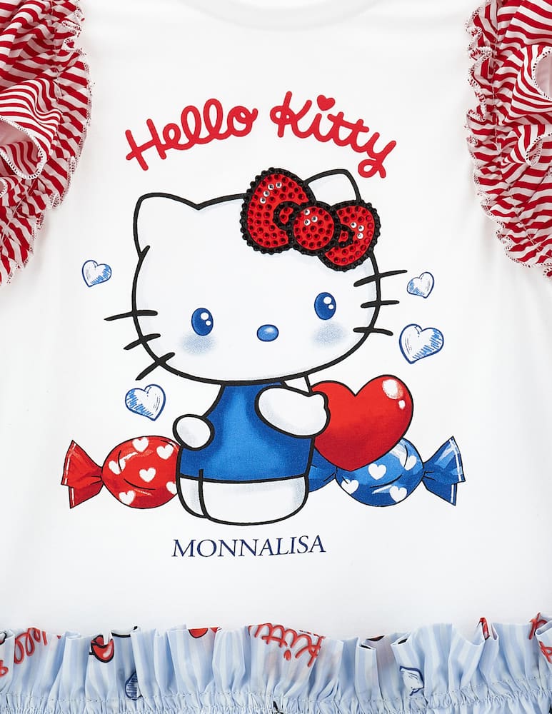 rinascente Monnalisa Hello Kitty cotton jersey dress
