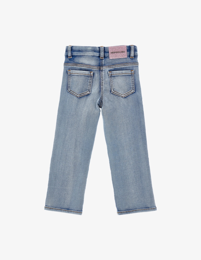 rinascente Monnalisa Floral embroidered jeans