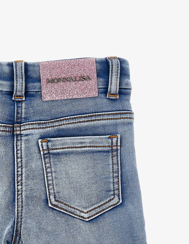 Monnalisa Floral embroidered jeans - picture 3 Monnalisa Floral embroidered jeans - picture 3