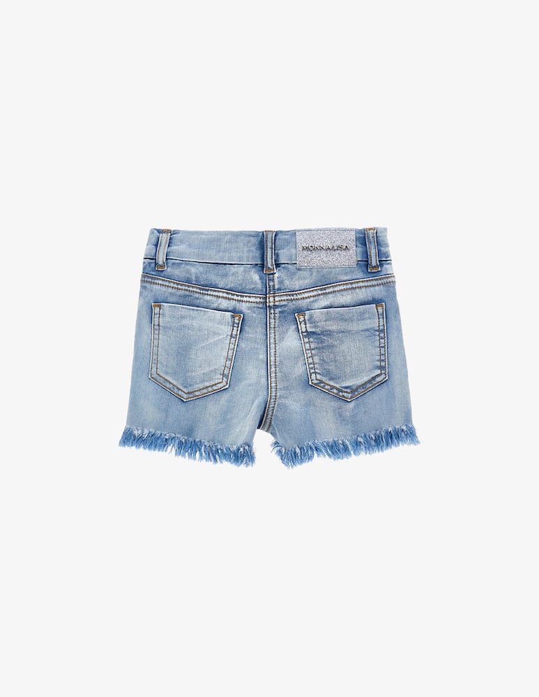 Monnalisa Short jeans sfrangiati Trilli - immagine 2 Monnalisa Short jeans sfrangiati Trilli - immagine 2