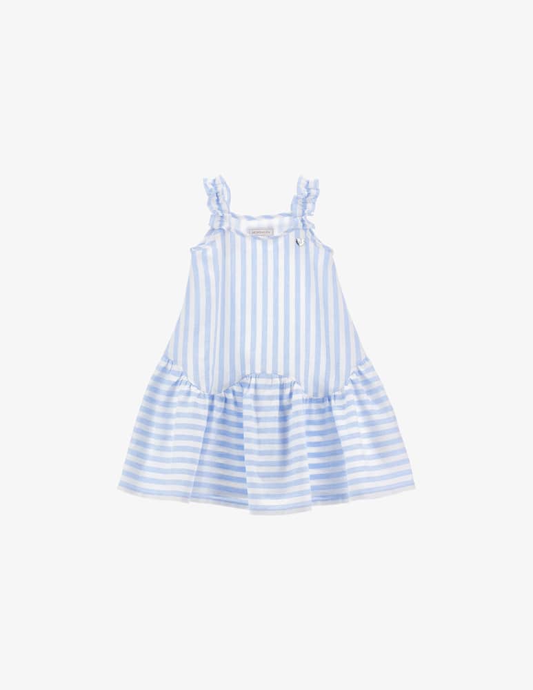 rinascente Monnalisa Abito a righe in lino viscosa