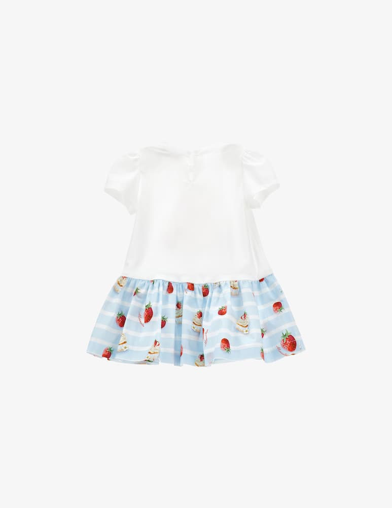 rinascente Monnalisa Pooh strawberry jersey dress
