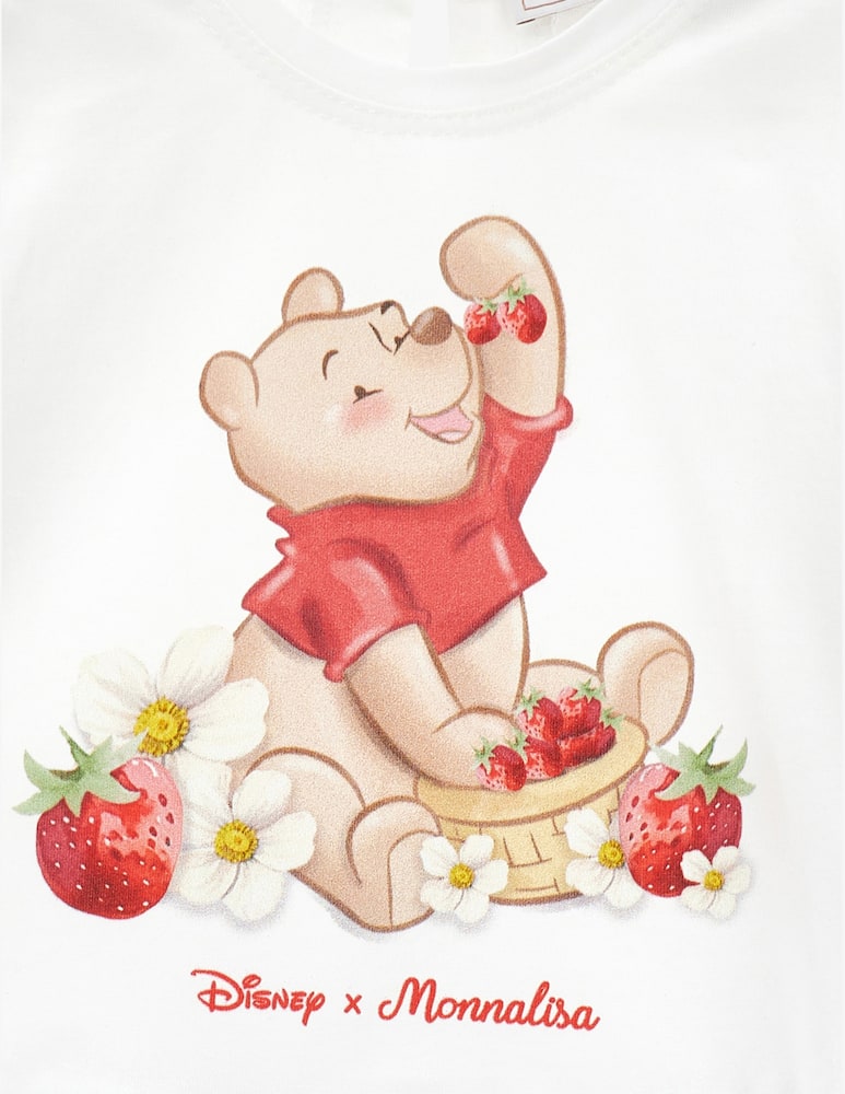 rinascente Monnalisa Pooh strawberry jersey dress