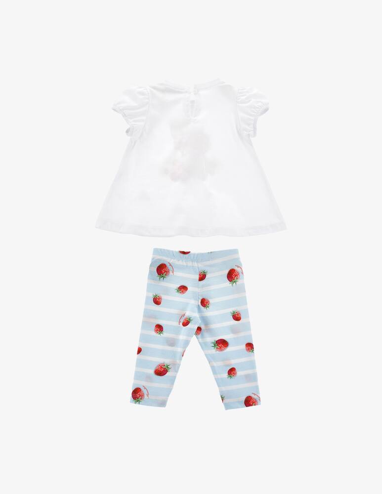 rinascente Monnalisa Pooh strawberry t-shirt and leggings