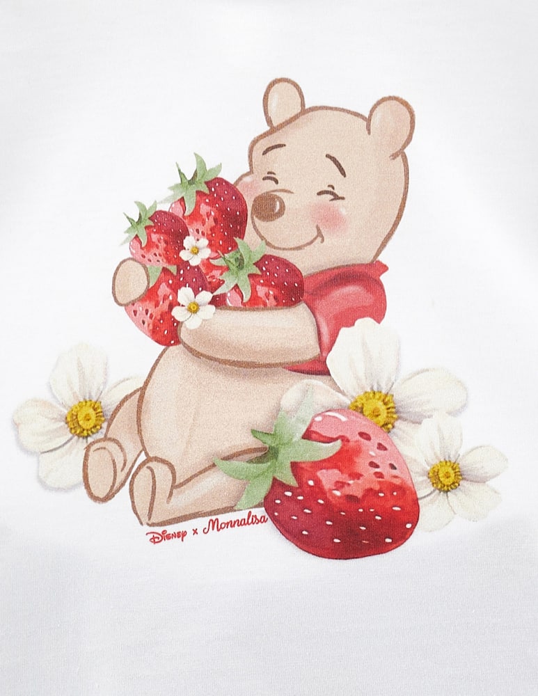 rinascente Monnalisa Pooh strawberry t-shirt and leggings