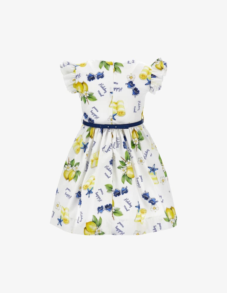 rinascente Monnalisa Lemonade poplin dress