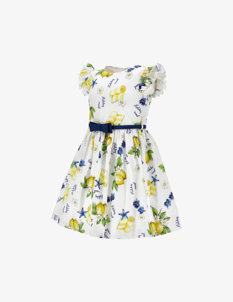 rinascente Monnalisa Lemonade poplin dress