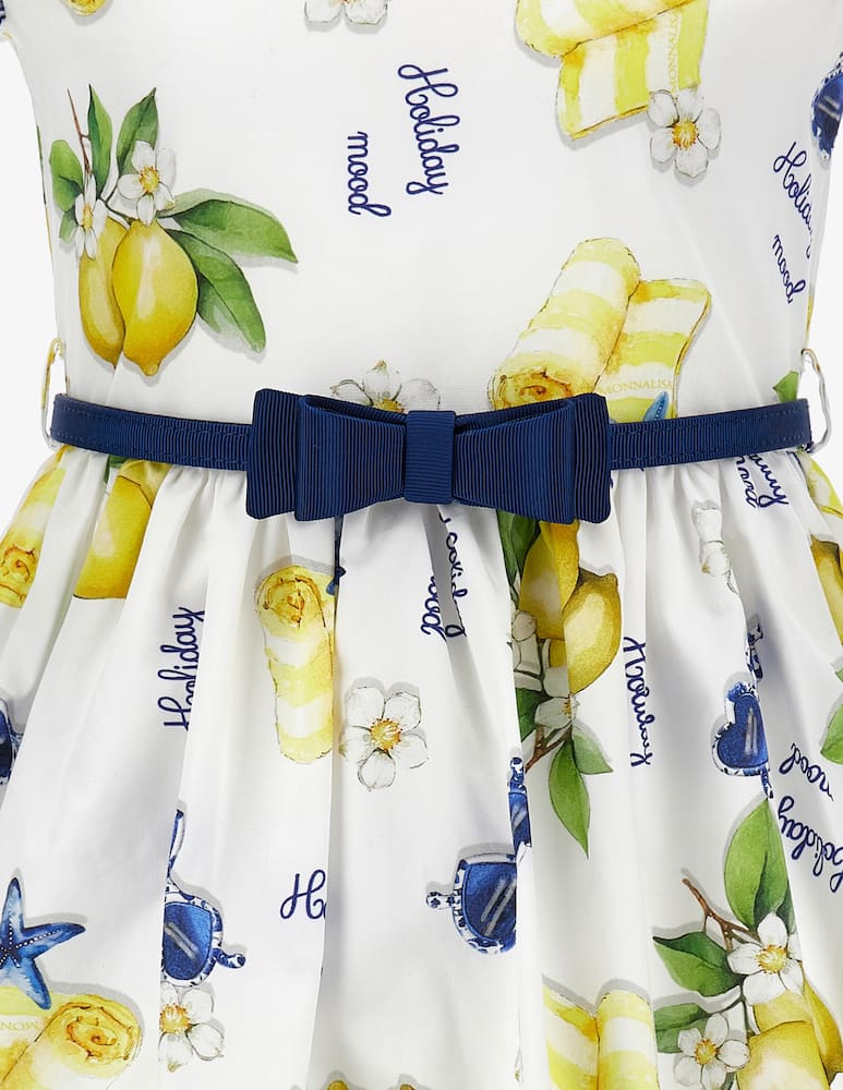 rinascente Monnalisa Lemonade poplin dress