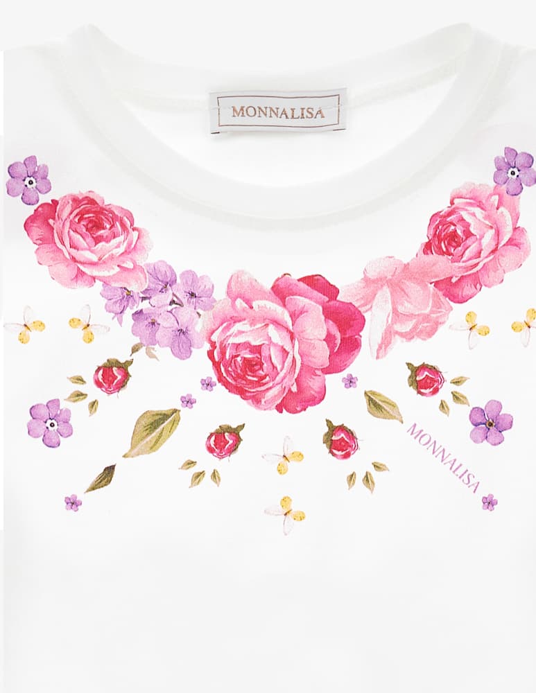 rinascente Monnalisa Floral print t-shirt