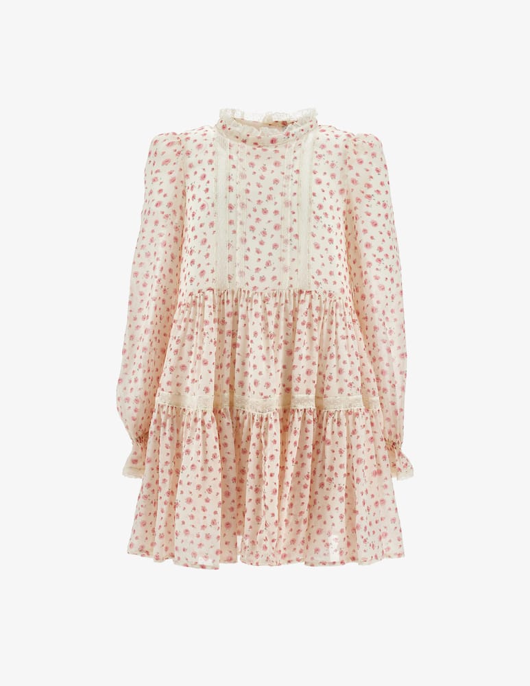 rinascente Philosophy Georgette floral tiered dress