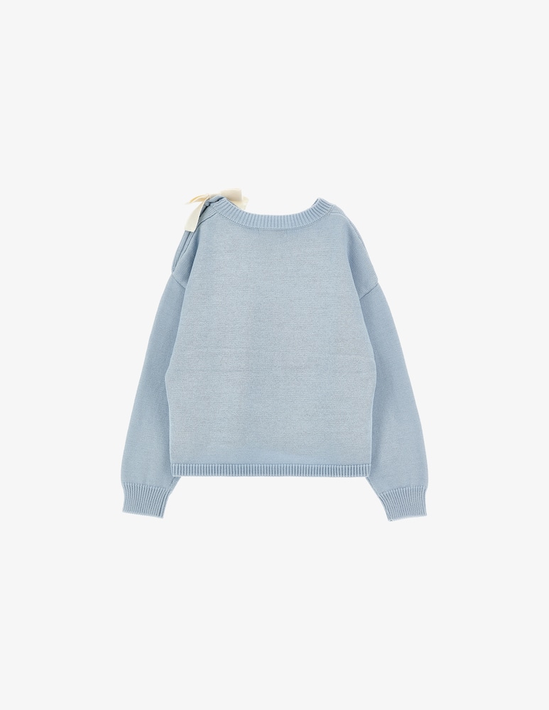 rinascente Philosophy Logo cotton jumper with bow