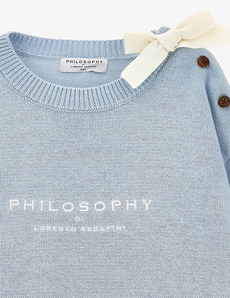 Philosophy Logo cotton jumper with bow - picture 3 Philosophy Logo cotton jumper with bow - picture 3