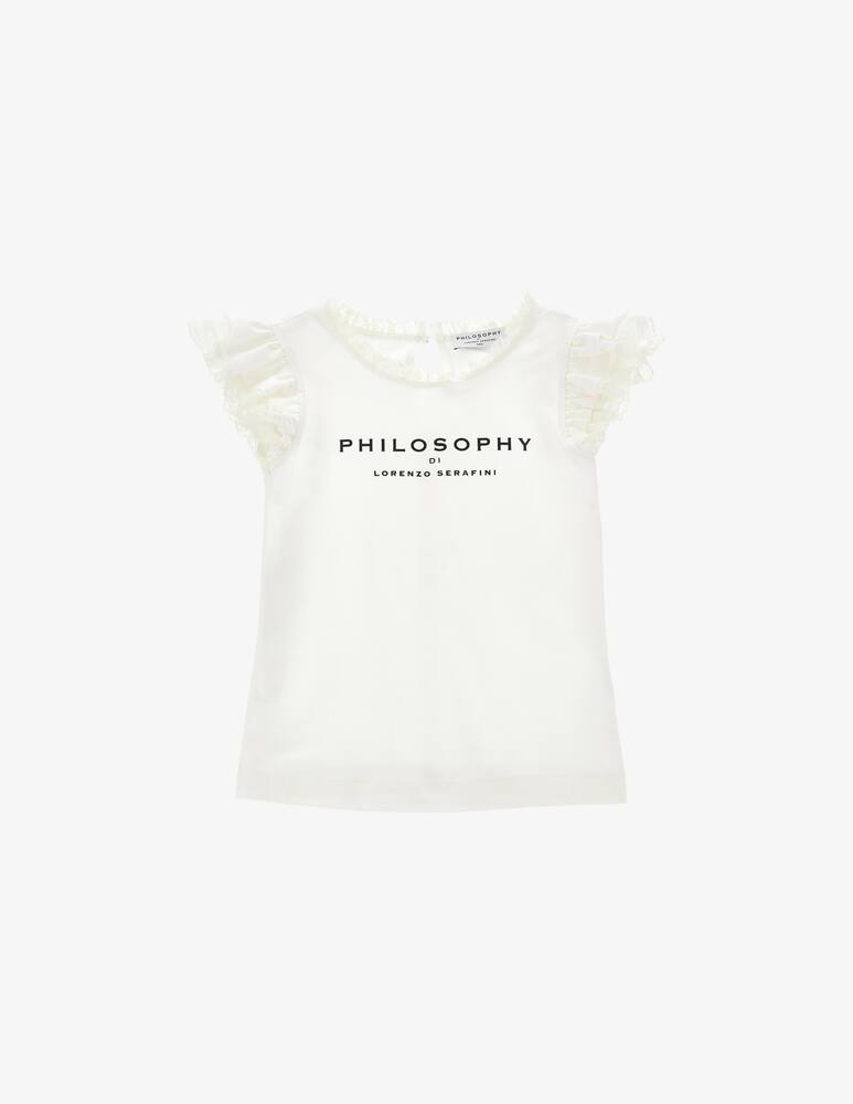 Philosophy Logo ruffle jersey t-shirt - picture 1 Philosophy Logo ruffle jersey t-shirt - picture 1