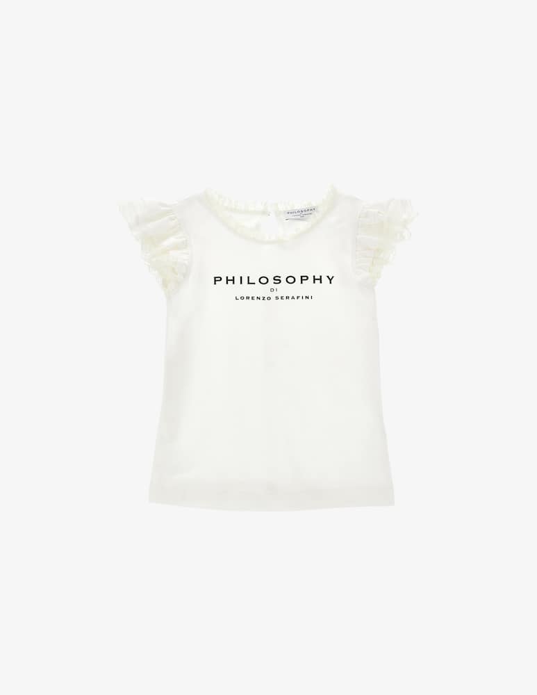 rinascente Philosophy T-shirt jersey con volant
