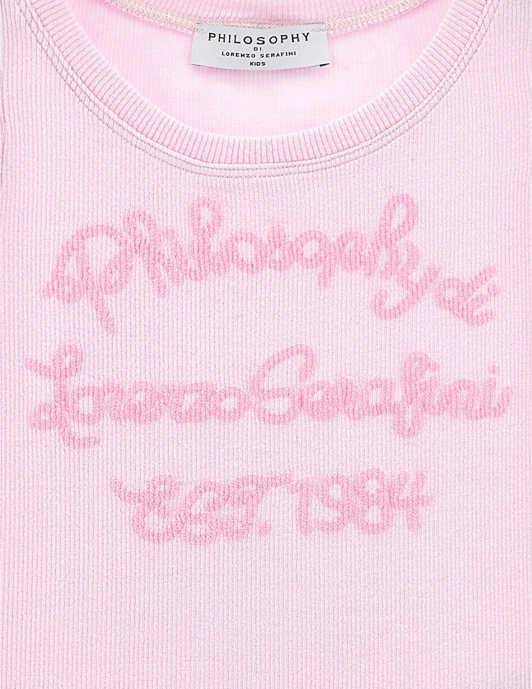 rinascente Philosophy Ribbed logo tank top