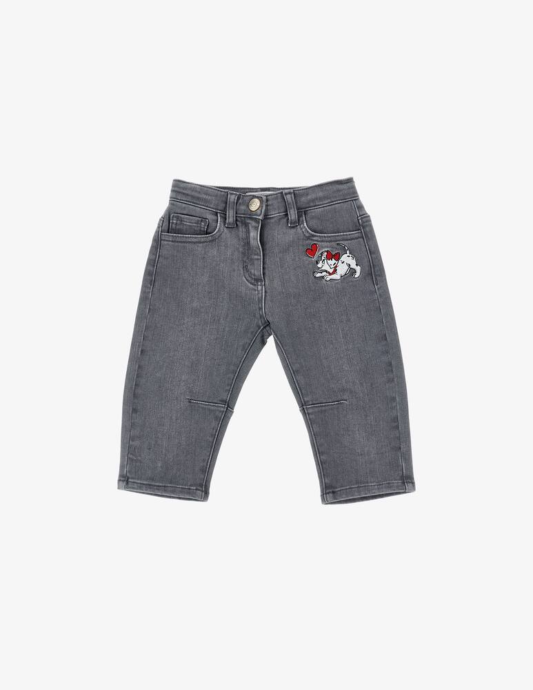 rinascente Monnalisa Jeans con ricamo Lucky Dalmatian