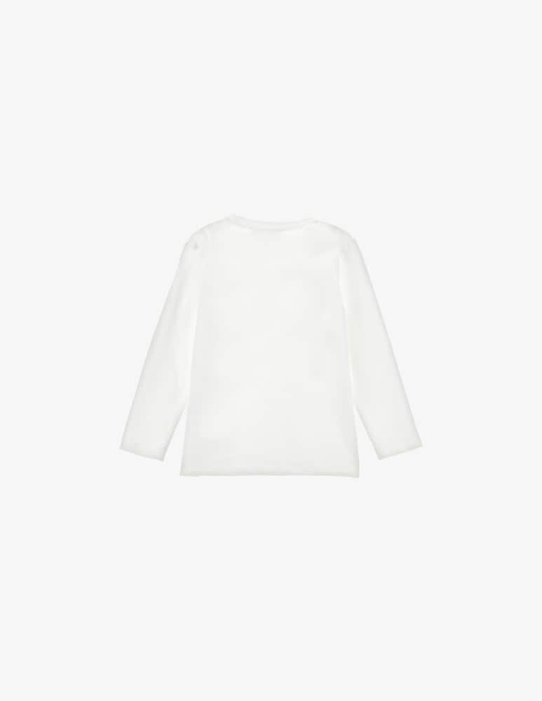 Monnalisa T-shirt con stampa orsetto e fiore - immagine 2