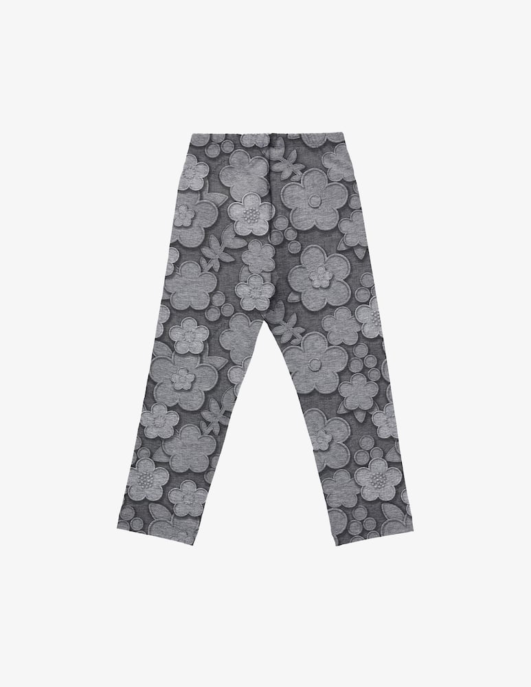 Monnalisa Leggings in punto milano a fiori - immagine 2 Monnalisa Leggings in punto milano a fiori - immagine 2