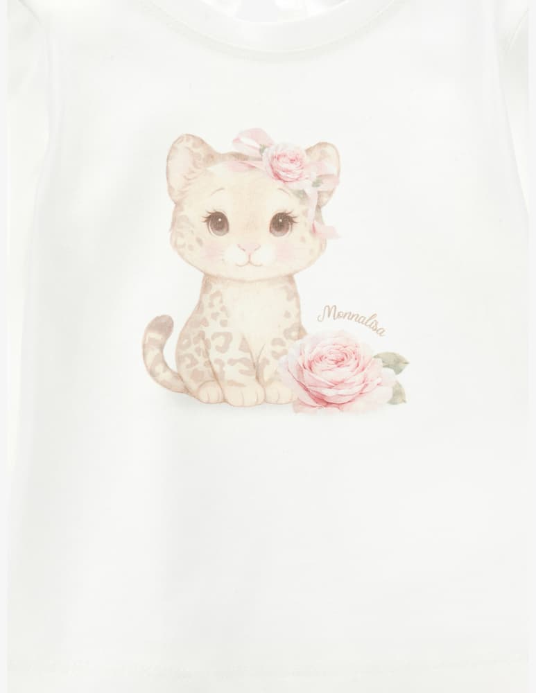 Monnalisa T-shirt con stampa leopardata - immagine 3 Monnalisa T-shirt con stampa leopardata - immagine 3