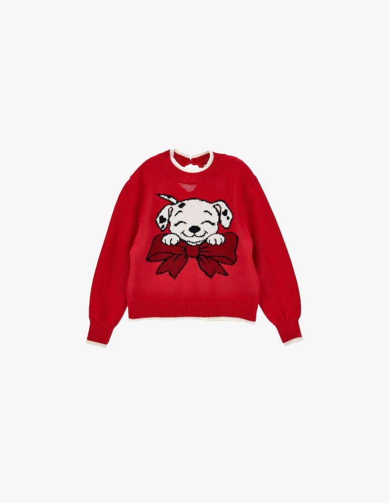 Monnalisa Pull con intarsio dalmata - immagine 1 Monnalisa Pull con intarsio dalmata - immagine 1