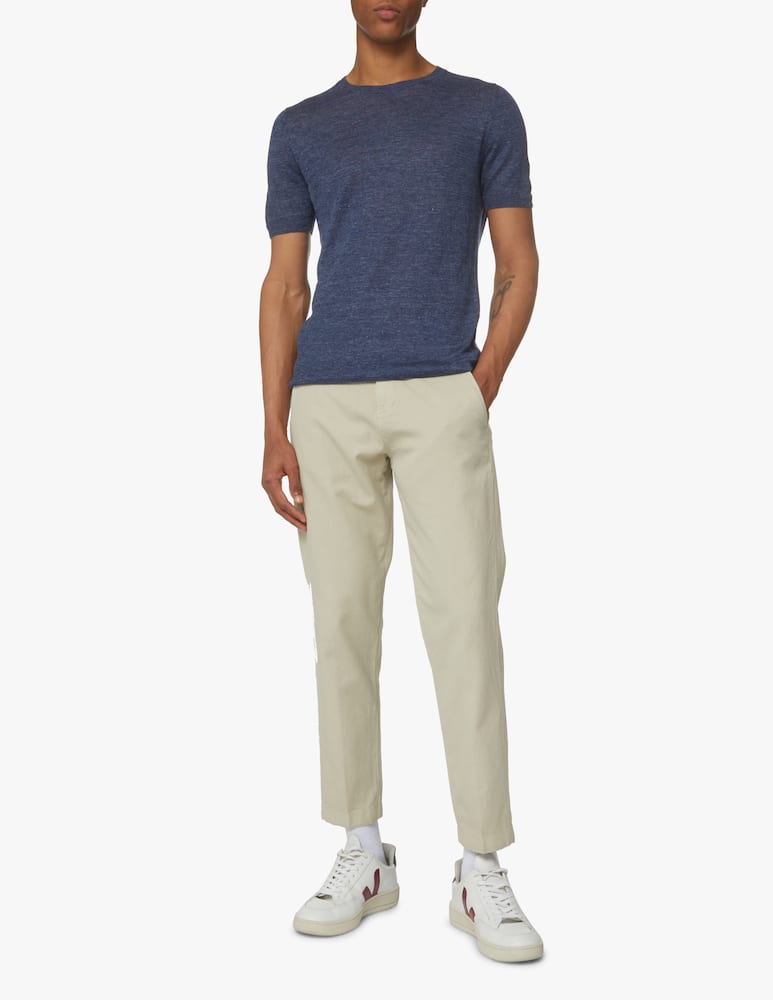 Re-HasH Pantalone chino pablo relax elastico - beige - immagine 1 Re-HasH Pantalone chino pablo relax elastico - beige - immagine 1