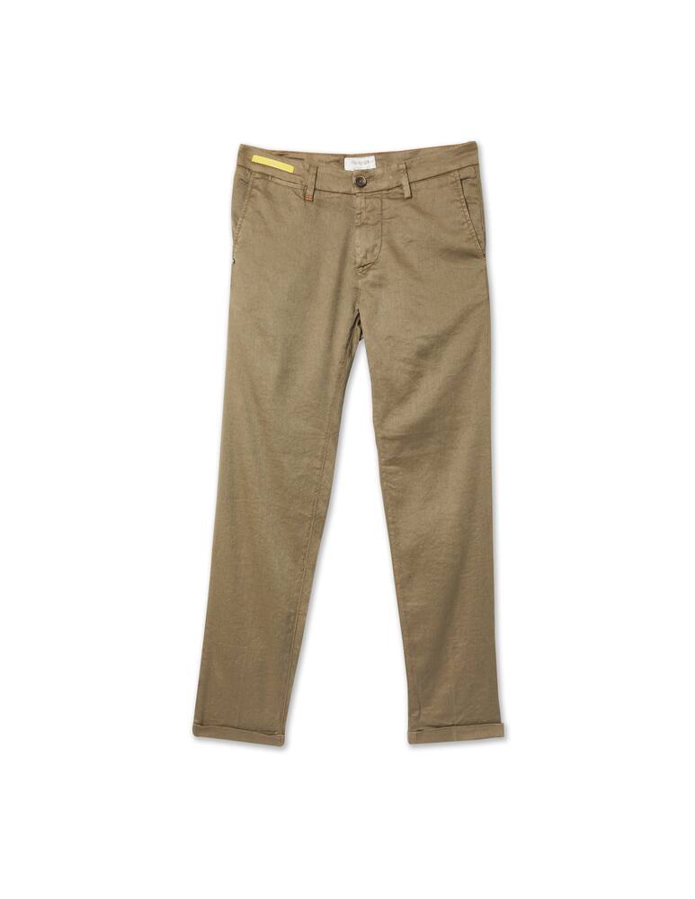 rinascente Re-HasH Pantalone mucha lino - marrone