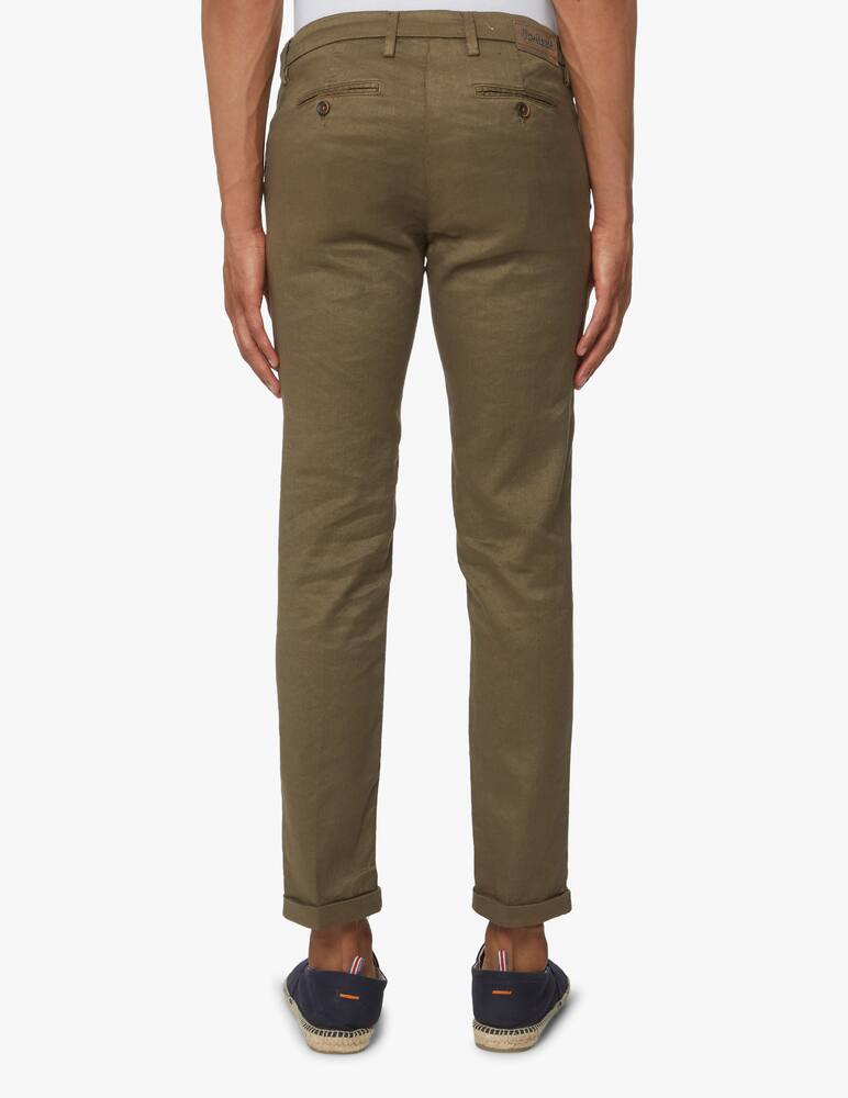 rinascente Re-HasH Pantalone mucha lino - marrone