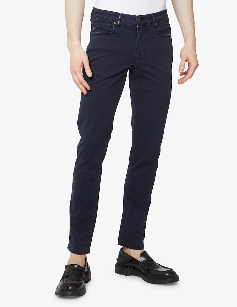 Re-HasH Gabardina all season 5 pocket pants - blue - picture 2 Re-HasH Gabardina all season 5 pocket pants - blue - picture 2