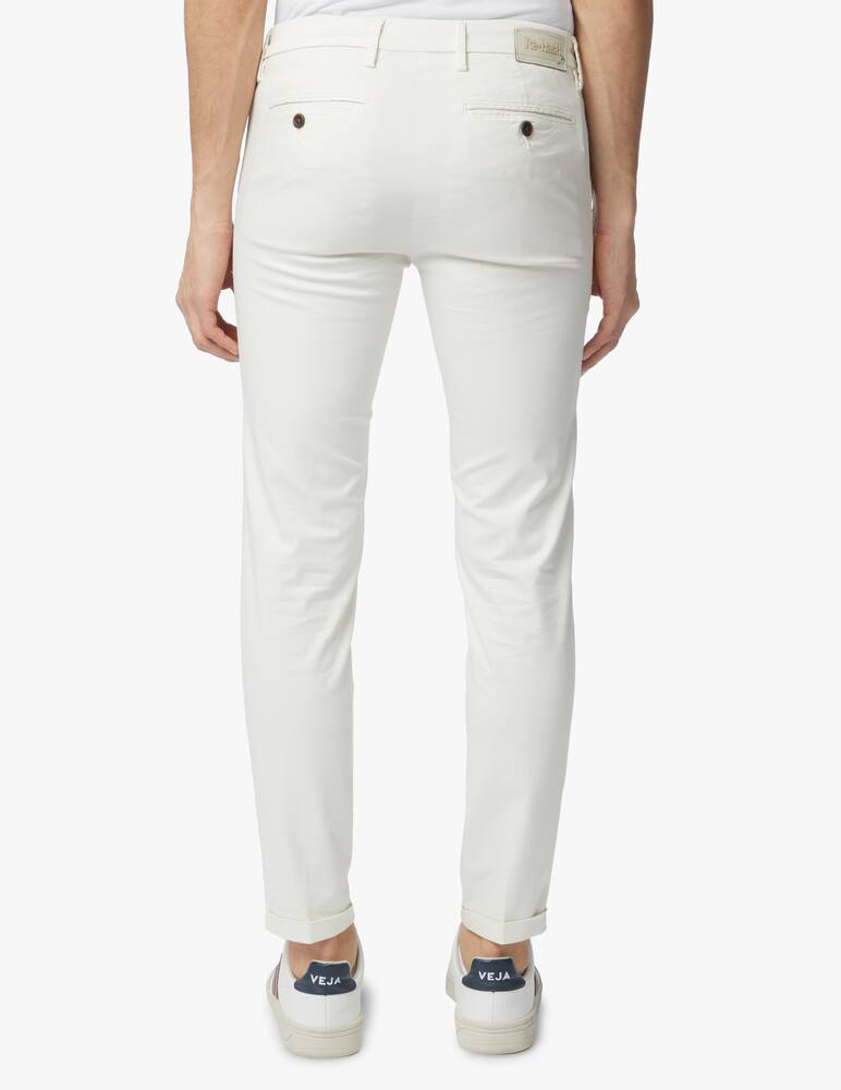rinascente Re-HasH Tricot tencel mucha chino pant - white