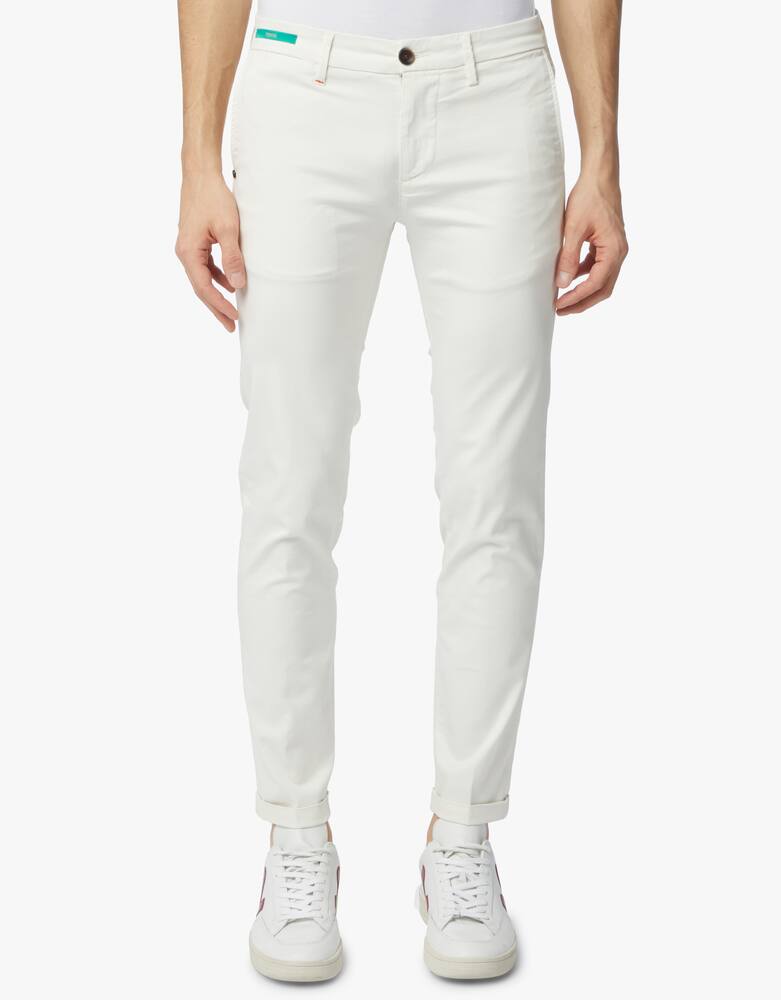 rinascente Re-HasH Tricot tencel mucha chino pant - white