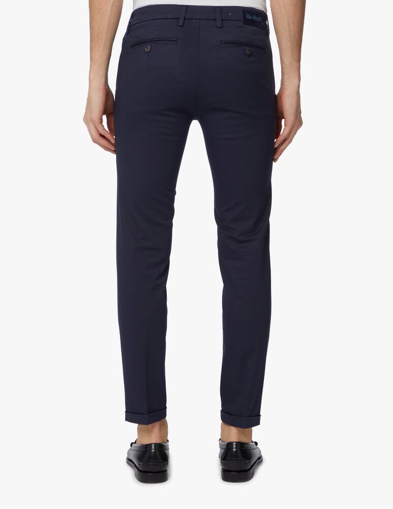 rinascente Re-HasH Pantalone chino mucha tencel tricotina - blu