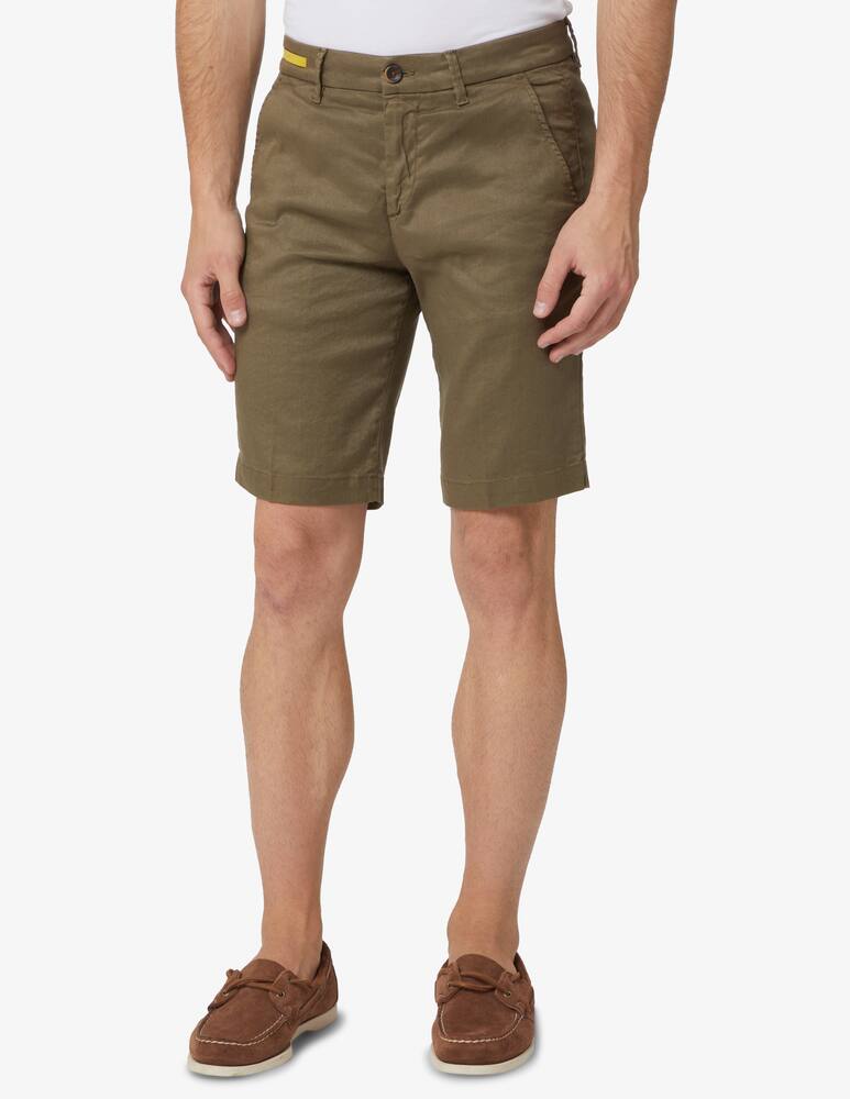 rinascente Re-HasH Armatu linen bernini chino short - beige