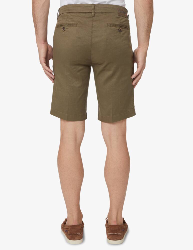 rinascente Re-HasH Armatu linen bernini chino short - beige