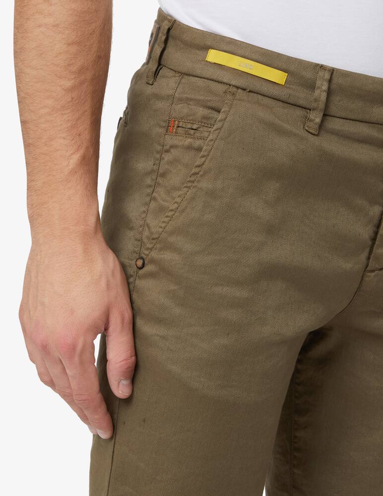 rinascente Re-HasH Armatu linen bernini chino short - beige