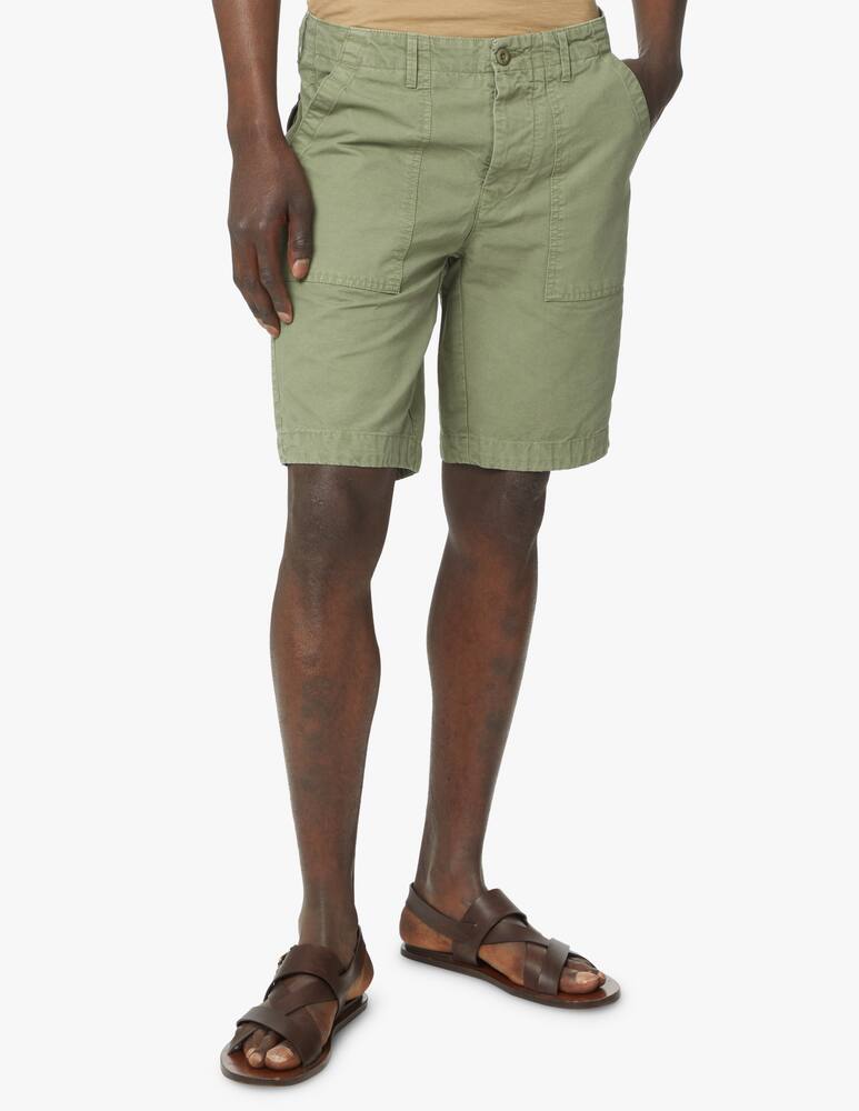 rinascente Tela Genova Short fatigue canvas federico - green